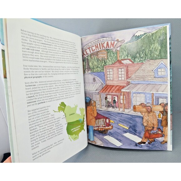 Teacher at Sea Hardcover, 2007 Dually Signed Adventures on NOAA Ship - Picture 4 of 8